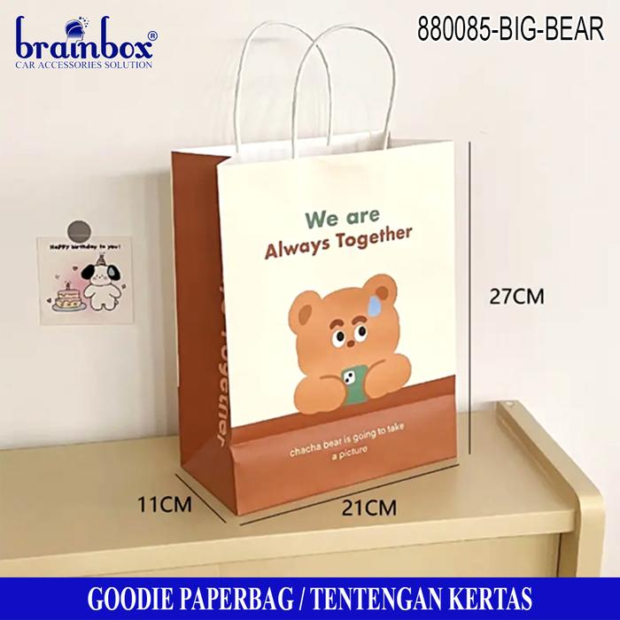Gambar Paperbag Karakter Kartun Goodie Bag Kantong Kertas Motif - Bear dari Brainbox Car and Home Kota Batam Tokopedia