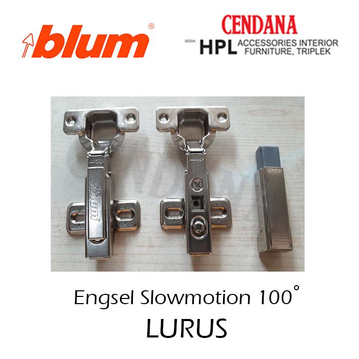Gambar ENGSEL BLUM CLIP ON HINGE 100° - Lurus dari Cendana HPL undefined Tokopedia