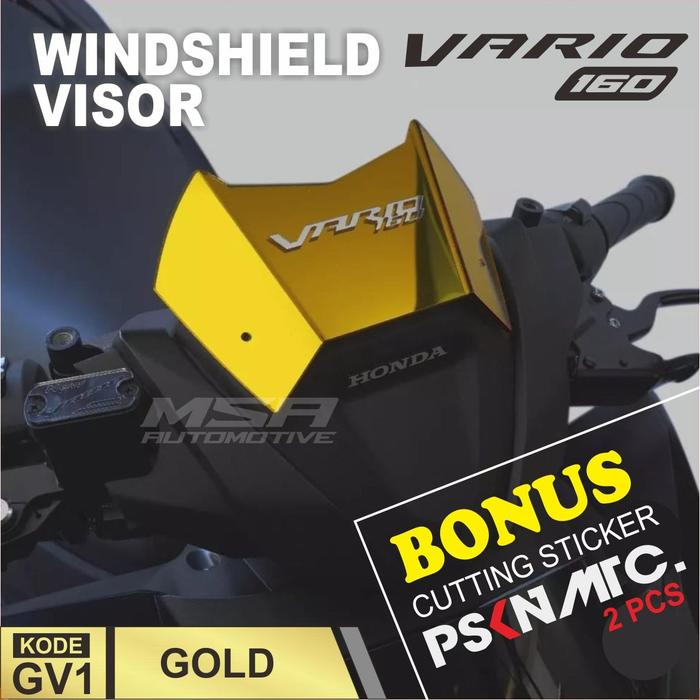 Gambar Windshield Visor Vario 160 - Gold dari BINNER STORE undefined Tokopedia