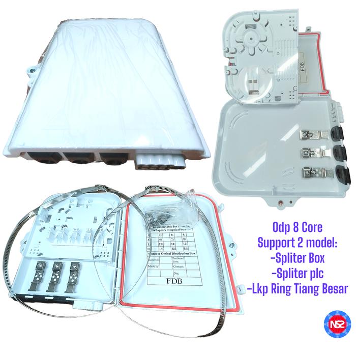 Gambar odp 8 core lengkap spliter / odp 8 core lengkap passive splitter - mdl plc spliter dari NS2 INDONESIA undefined Tokopedia