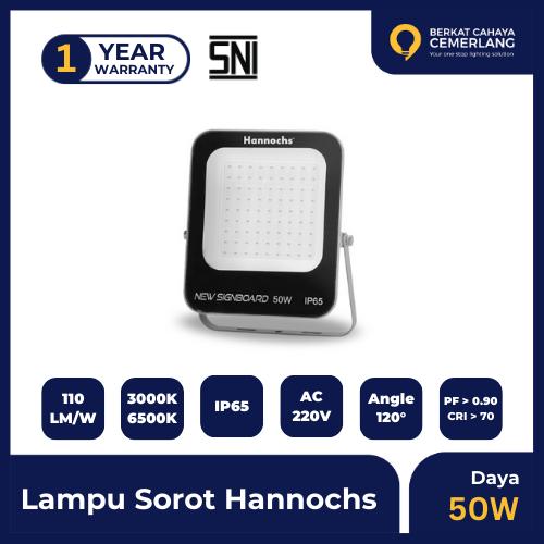 Gambar Lampu Sorot LED Hannochs New Signboard 10W 20W 30W 50W 100W 150W 200W - 50W dari Berkat Cahaya Cemerlang undefined Tokopedia
