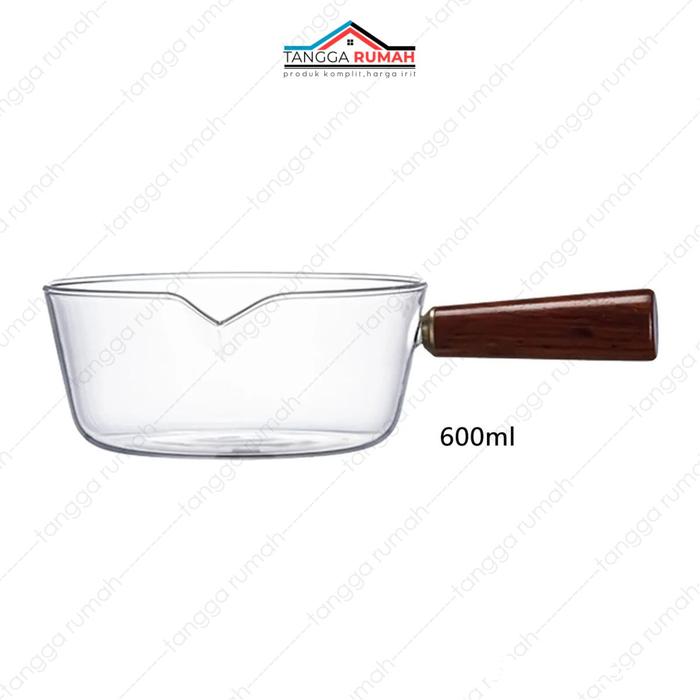 Gambar Panci Kaca Mini Masak Air Kaldu Rebus Mie Soup Tahan Panas Api - 600ml dari Tangga Rumah undefined Tokopedia