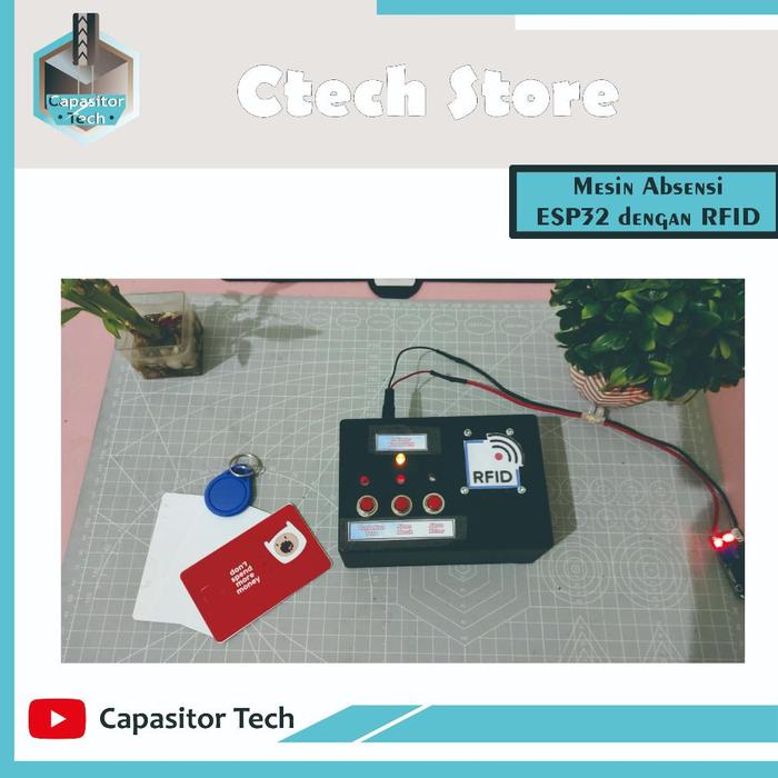 Gambar New Mesin Absensi Dengan Menggunakan ESP32 dan RFID Disimpan Di - LED, Tanpa Adaptor dari EniAbadi undefined Tokopedia