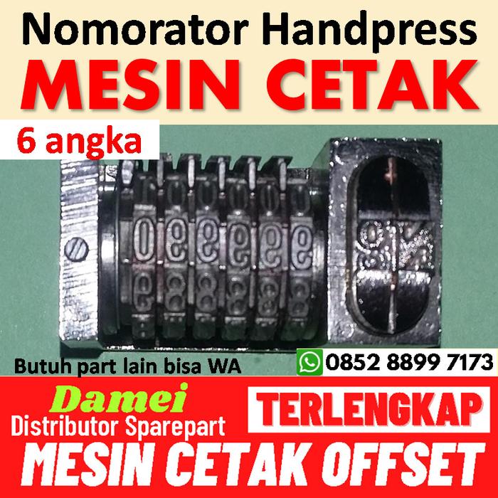Gambar Numerator Handpress Letterpress Mesin Cetak Offset Printing Nomorator - 6 Angka dari Damei Spare Part Mesin Cetak Offset Print Heidelberg Jakarta undefined Tokopedia