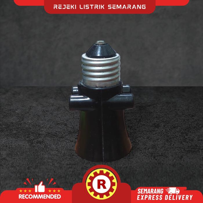 Gambar FITTING KOMBINASI BROCO HITAM DENGAN STOP KONTAK dari Rejeki Listrik Semarang undefined Tokopedia