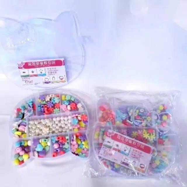 Gambar Mainan Meronce Kalung Ronce Manik-manik - ronce hk dari Unaisah Toys undefined Tokopedia