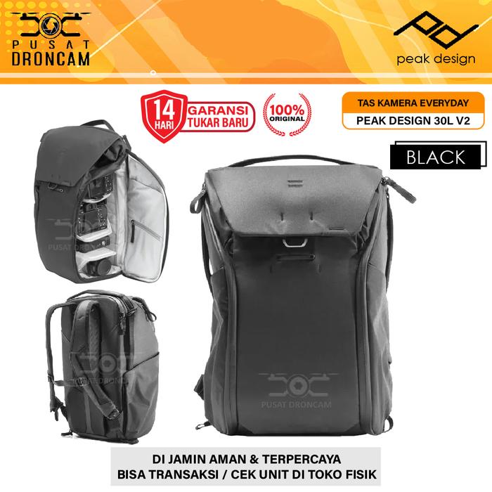 Gambar Peak Design Everyday Backpack 30L V2 Camera Bag Peak Design 30 L Tas Kamera Ransel Original Resmi - BLACK dari Kamera Gadget Official undefined Tokopedia