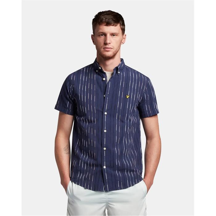 Gambar Lyle and Scott Multi Stripe Shirt Navy Original - S dari Handsome Bearded undefined Tokopedia
