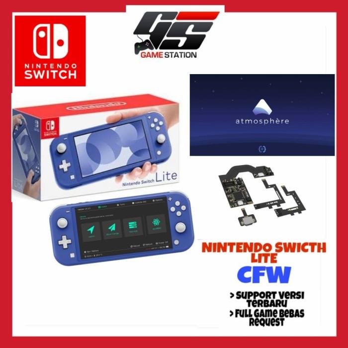 Jual SWITCH LITE CUSTOM FW BLUE, 512GB Kota Depok