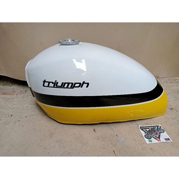 Gambar Tangki Custom Japstyle Cat Tangki Custom Warna Kuning Kombinasi - A dari Hdz Custom undefined Tokopedia