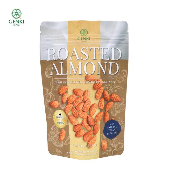 Gambar Roasted Almond / Kacang Almond Panggang - 100 g - Original dari Genki Plant undefined Tokopedia