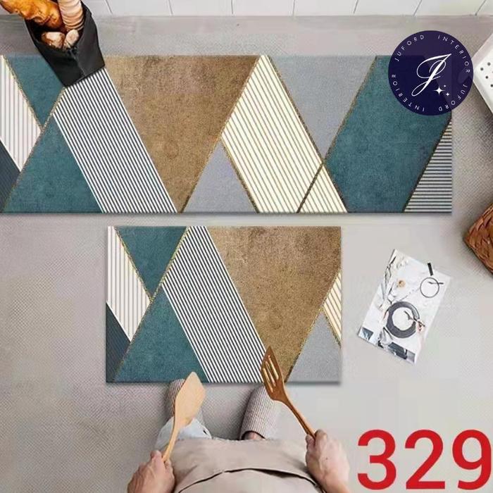 Gambar ZP Keset Dapur 2 In 1 Motif Diamond Abstrak Mewah Anti Slip Murah - Diamond 348 dari jakartamurah21 undefined 5 Tokopedia