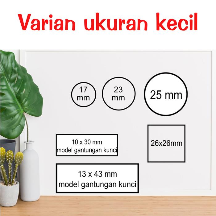 Gambar stempel otomatis design custom, murah dan cepat - Kecil, 1 warna dari stempelkita undefined Tokopedia