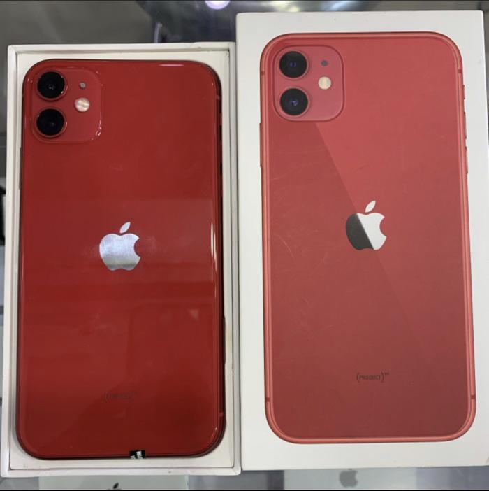 Gambar iphone 11 64GB Red Resmi Apple Second - 11 64 ZPA Merah dari plastik celuler undefined Tokopedia
