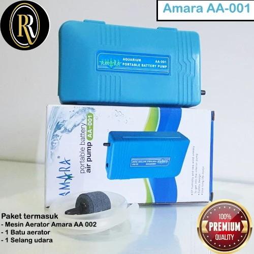 Gambar Pompa Aerator Aquarium Air Pump Amara AA 001 Baterai Akuarium portable dari RR Gudang undefined Tokopedia