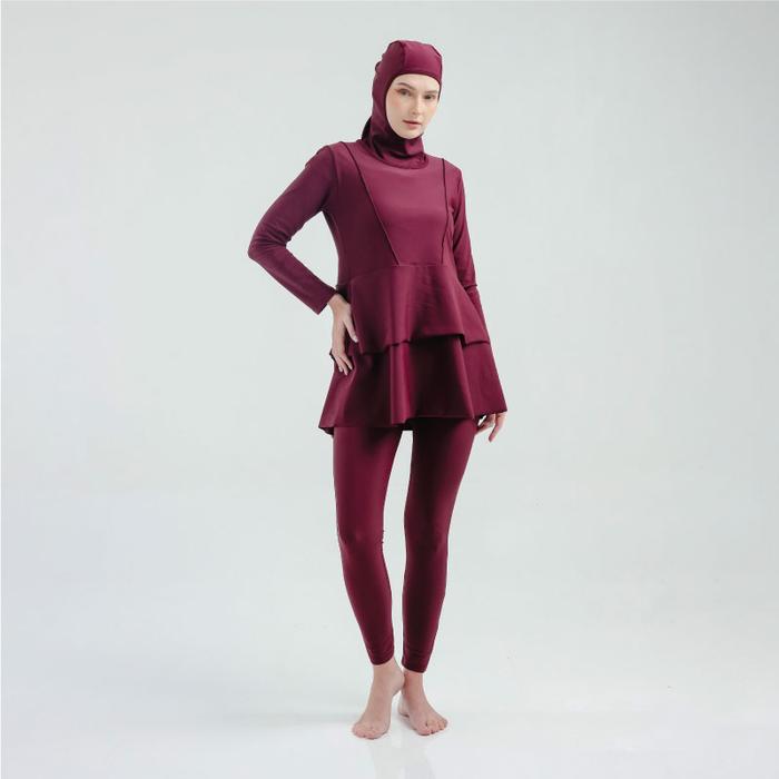Gambar Lee Vierra Layla Burqini Two Pieces Women, Baju Renang Muslim Wanita - Maroon, M dari leevierrakids undefined Tokopedia