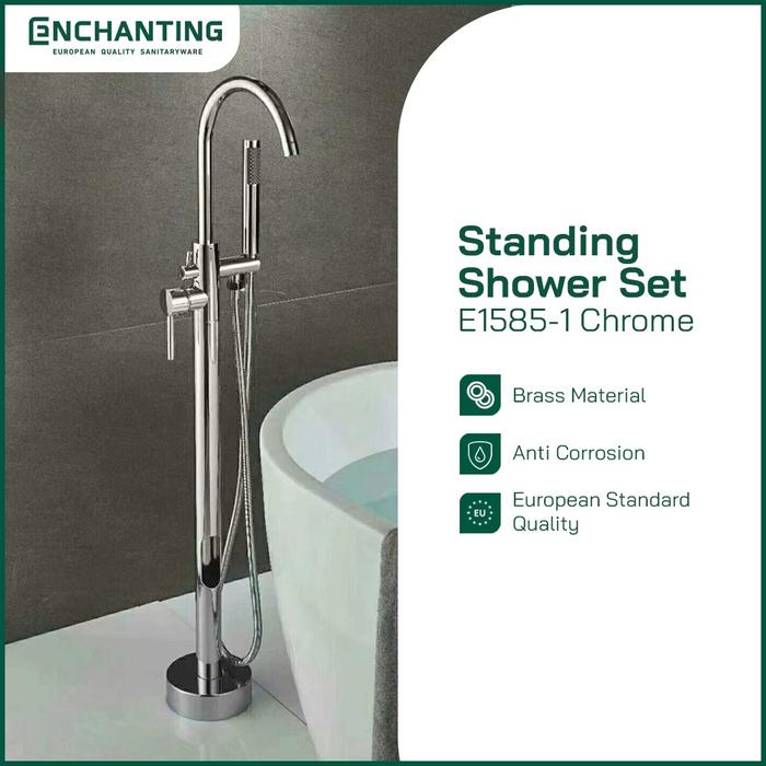 Gambar Standing Mixer Shower Bathtub Europe Enchanting E1585 - E1585-1 Chrome dari Enchanting Official Shop undefined Tokopedia