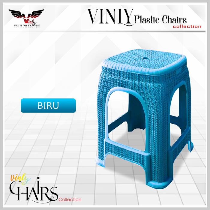 Gambar Kursi Plastik / Kursi Bakso Varian Warna Khusus GOJEK / GRAB - Biru dari Furon Furniture undefined Tokopedia