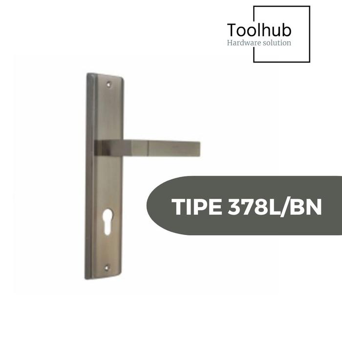 Gambar Kunci Pintu Besar Sanshan 378L-NB | Handel pintu besar l Handle Rumah - Black Nikel, Besar dari Toolhub undefined Tokopedia