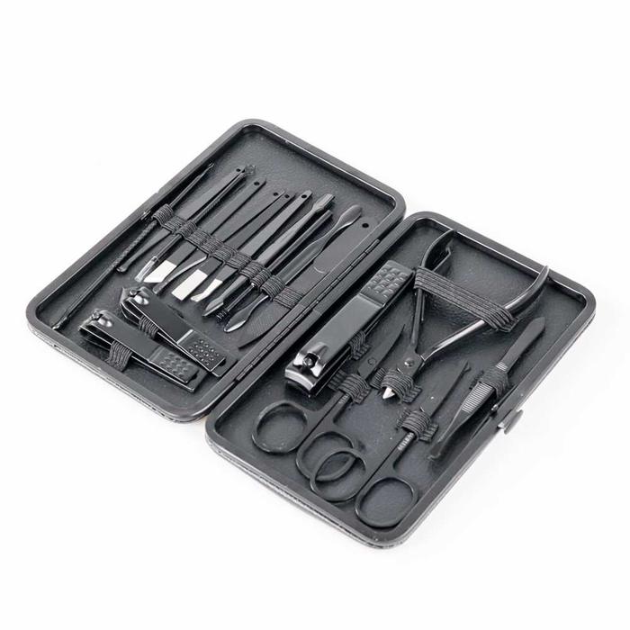 Gambar Alat Menicure Pedicure Lengkap / Manicure Pedicure Set Gunting Kuku - 18 PCS dari Lafalen undefined Tokopedia