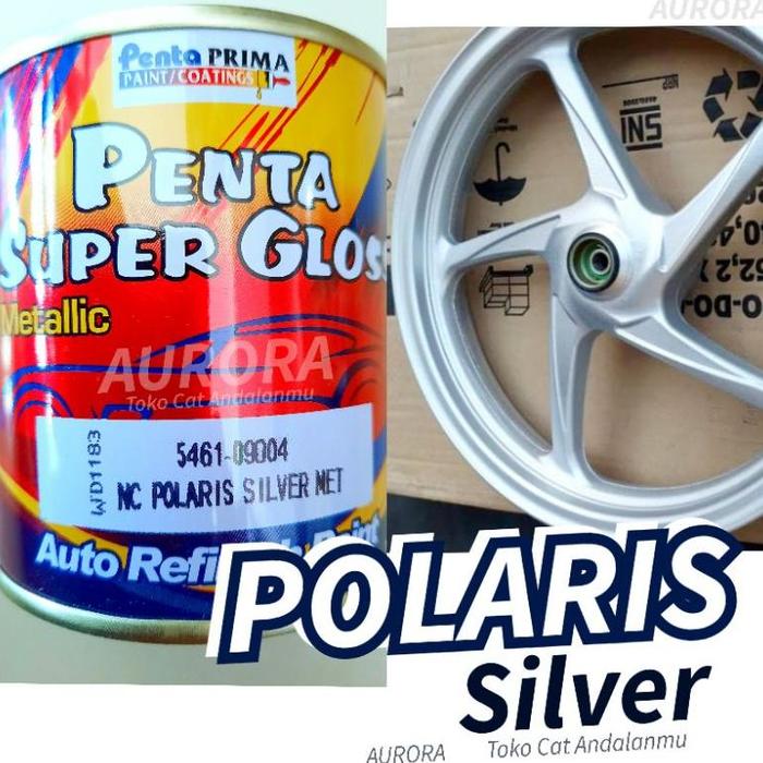 Gambar KIMS- Cat Polaris Silver Penta Super Gloss Silfer Metalik Metallic dari rollindab store undefined Tokopedia