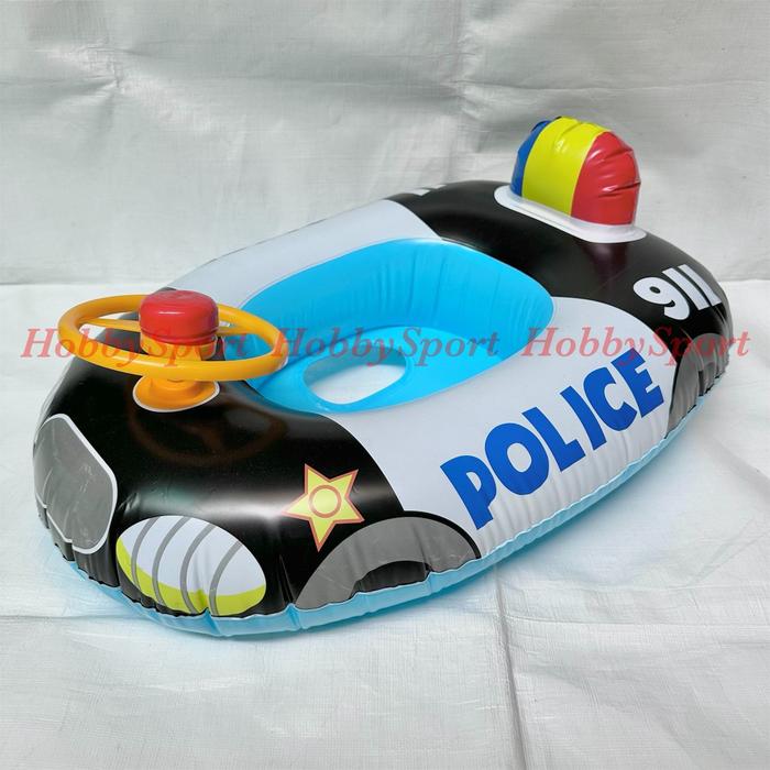 Gambar Ban Renang Duduk Mobil Anak Setir Pelampung Floating Car Bayi Balita - Police-Biru dari HobbySport undefined Tokopedia