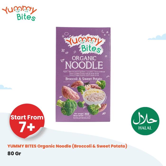 Gambar YUMMY BITES  ORGANIC NOODLE 80gram - BROCOLI&SPOTATO dari mybabycaresmg_NEW undefined Tokopedia