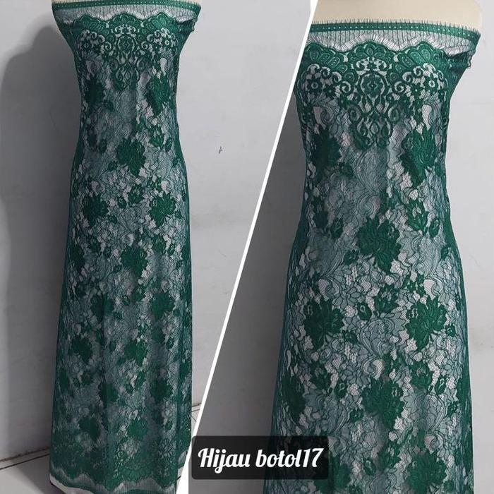 Gambar Bakal Kebaya Kain Brokat Semifrancis Katun 3D Timbu Brukat Semi - dusty pink, 2,5 meter dari -TIBIGAGI- undefined 2 Tokopedia