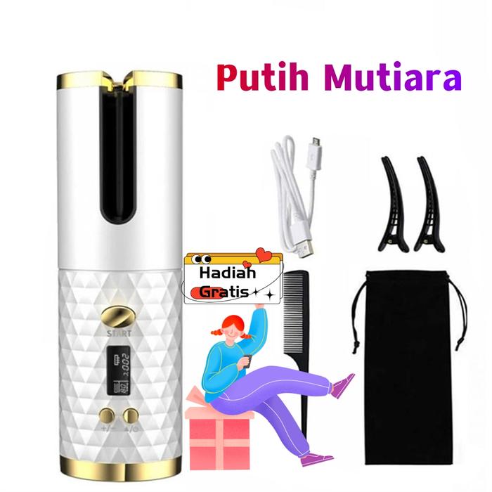 Gambar Automatic Hair Curler Portable Otomatis Catokan Keriting Curly Magic - Putih dari FTE Official undefined Tokopedia