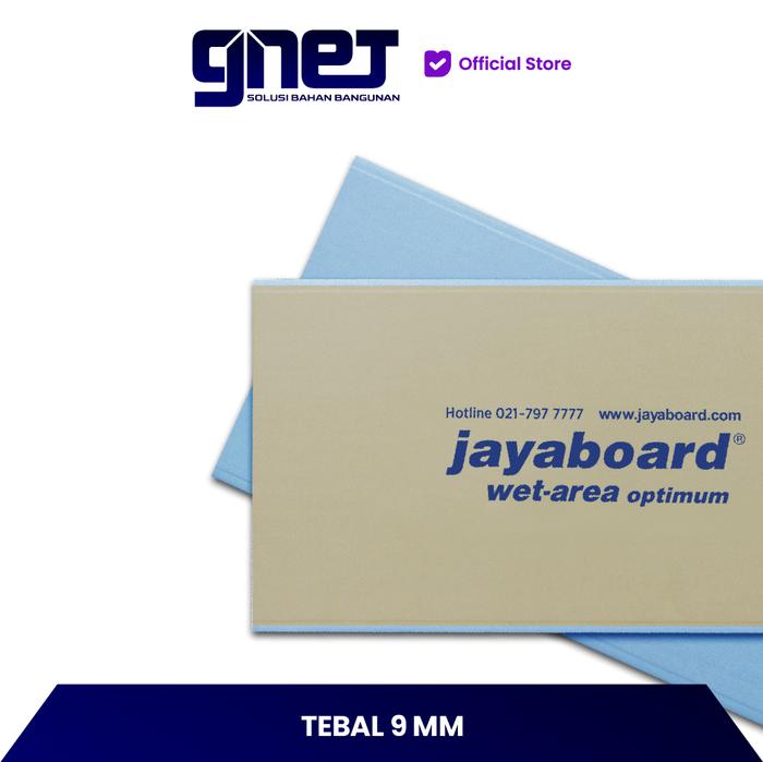 Gambar Papan Gypsum / Gipsum WetArea Optimum Jayaboard | Tahan Anti Lembab - 9mm dari GNET Official Store Kota Tangerang Tokopedia
