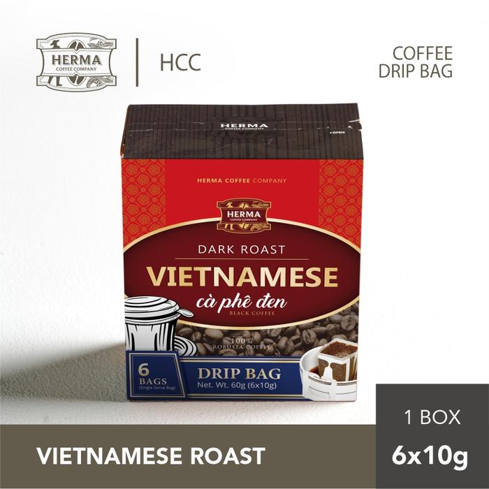 Gambar Coffee DRIP Bag (6 sachets) HCC - VIETNAMESE, SINGLE PACK dari HCC Herma Coffee Company undefined Tokopedia