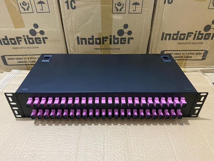 Jual OTB rack SC 48core multimode OM4 lengkap pigtail/ OTB SC 48port ...