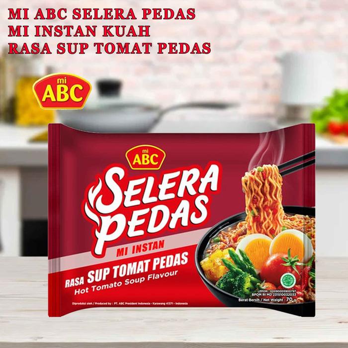 Gambar Mie Abc Selera Pedas / Mi Instan Kuah / Mi Rasa Sup Tomat Pedas dari mmmartgrosir undefined Tokopedia