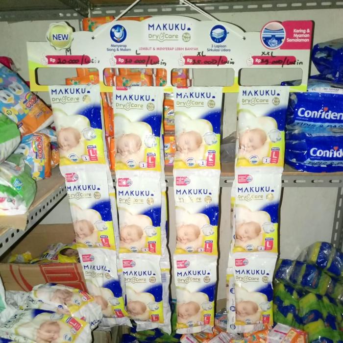 Gambar MAKUKU POPOK DRY CARE ISI 1 PER 12 SACHET - UKURAN L dari PD AMAT SENTOSA undefined Tokopedia