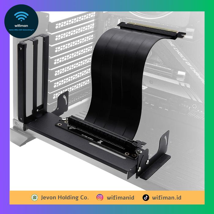 Gambar EZDIY Multi Angle Vertical GPU Mount PCIe Gen 3.0 VGA RTX Universal - Hitam dari Jevon Holding Co by Wifiman undefined Tokopedia