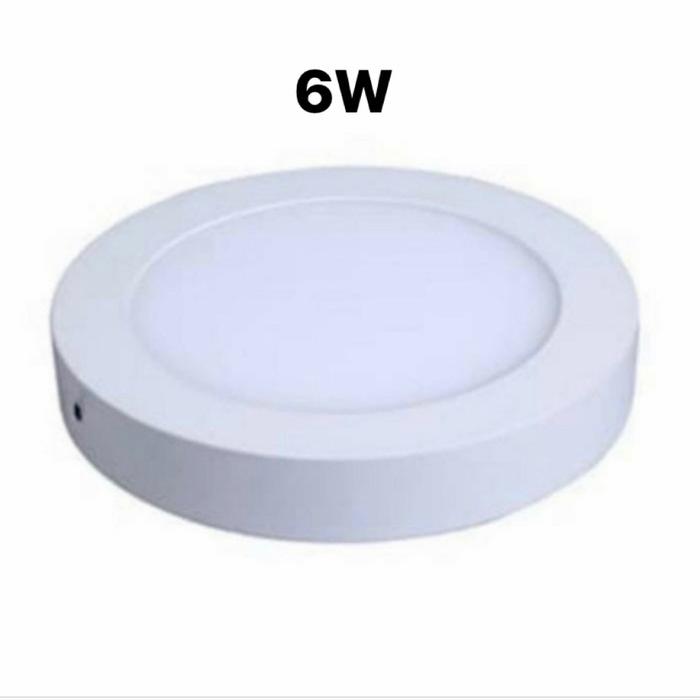 Gambar Lampu led panel 6 w 12 w 18 w 24 w outbow downlight bulat kotak panel - 6W BULAT, Putih dari Dunia lampu jakarta undefined Tokopedia