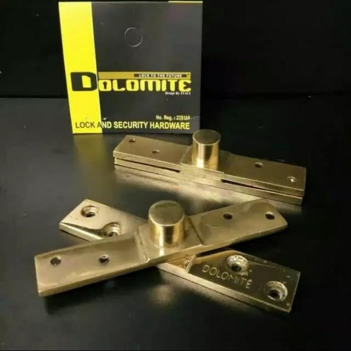 Gambar Engsel jendela putar pivot warna gold - GP dari Kunci Jaya Makmur undefined Tokopedia