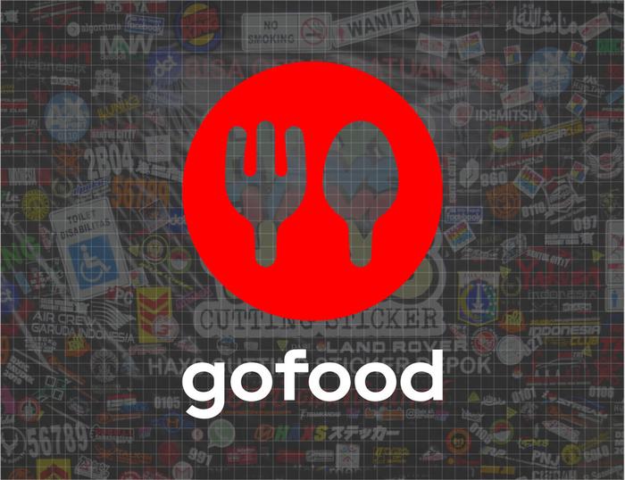 Gambar Cutting Sticker Gofood Custom Ukuran 20 cm untuk motor mobil - Putih dari Haxs Cutting Sticker undefined Tokopedia