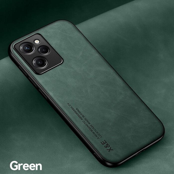 Gambar Case Poco X5 Pro 5G Leather Magnetic Suede Casing Tekstur Kulit Domba - Hijau dari ArmiTech undefined Tokopedia