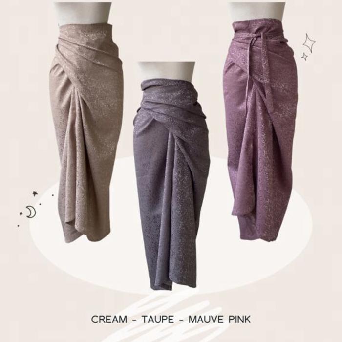 Gambar Ameera Wrap Skirt Rok Lilit Ikat Bawahan Wanita Formal Best Seller - Mauve dari Delifeliciousid undefined Tokopedia
