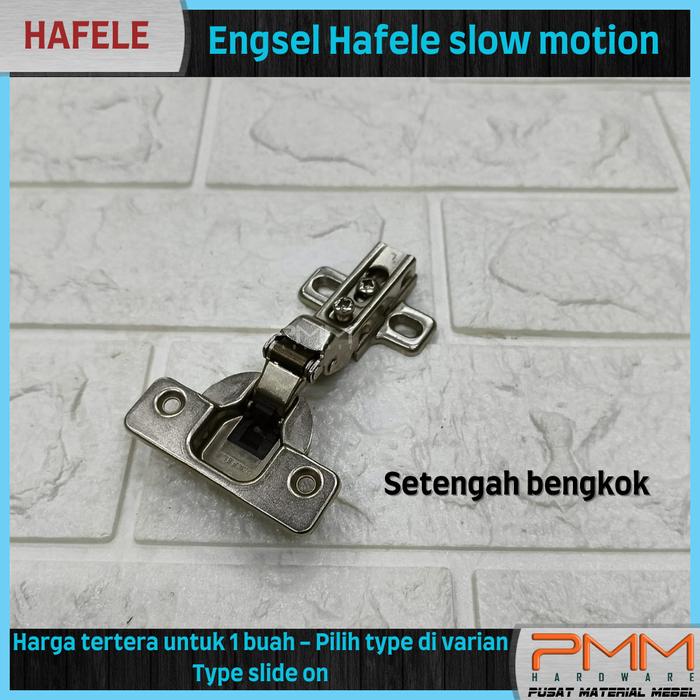 Gambar Engsel sendok HAFELE slowmotion ASLI diameter 35mm slide on sofclosing - 1/2 bengkok dari fitting no1 undefined Tokopedia