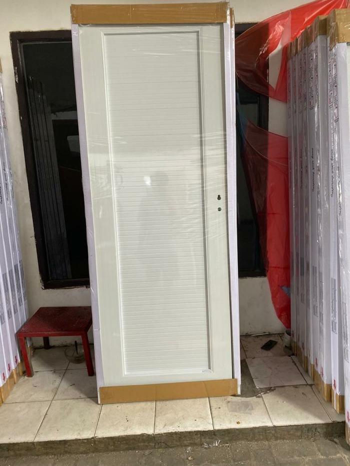 Gambar Pintu PVC UV UKURAN KUSEN 80 X 210 - Double panel , Putih dari Global pintu undefined 5 Tokopedia
