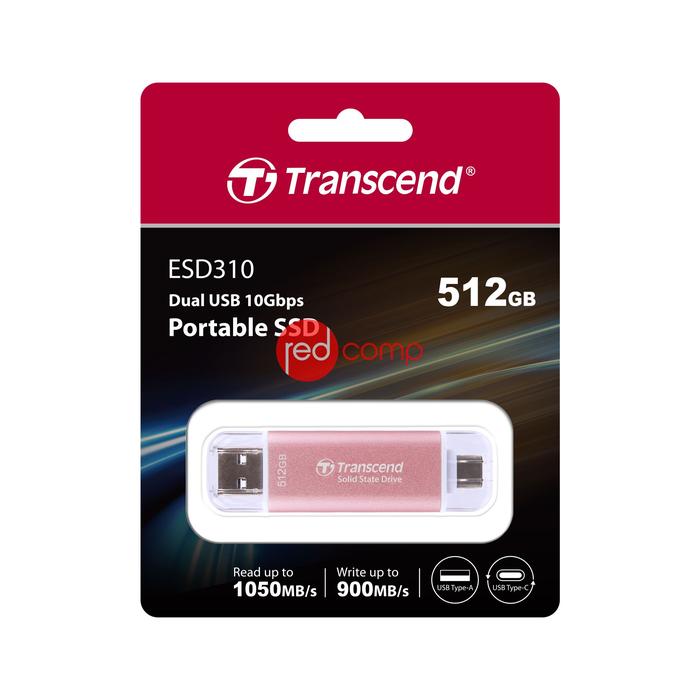 Gambar Transcend External SSD ESD310P USB 10Gbps Type C/A - 512GB dari Redcomp undefined Tokopedia