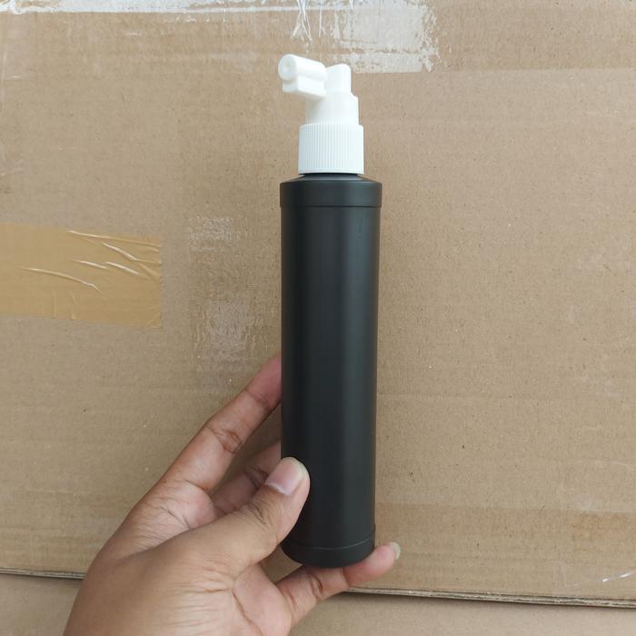 Gambar BOTOL SPRAY 200ML HDPE HITAM SPRAY NOZZLE/BOTOL SEMPROT 200ML HDPE - Nozzle putih dari Gani Buana Plas undefined Tokopedia