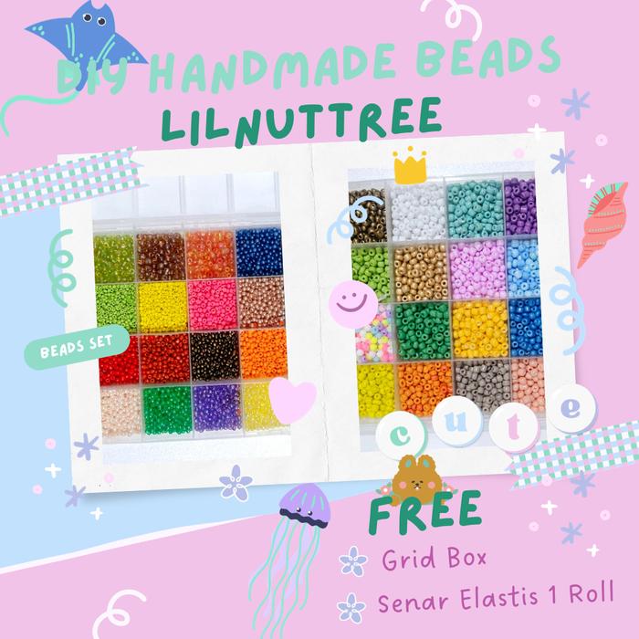 Gambar PREMIUM Set Manik Manik DIY Lengkap Gelang Cincin Kalung DIY Meronce - Set Galaxy  dari Lilnuttree_NEW undefined Tokopedia