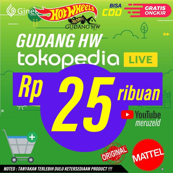 Gambar HOT WHEELS REGULER PROMO LIVE REAL CAR & HOT ITEM MULAI 20K - 110 dari GUDANG HW undefined 3 Tokopedia