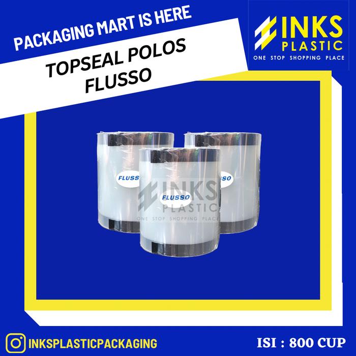 Gambar PLASTIK SEAL LID CUP SEALER ROLL POLOS (1000 PCS) - 800 CUP dari INKSPLASTICPACKAGING undefined Tokopedia