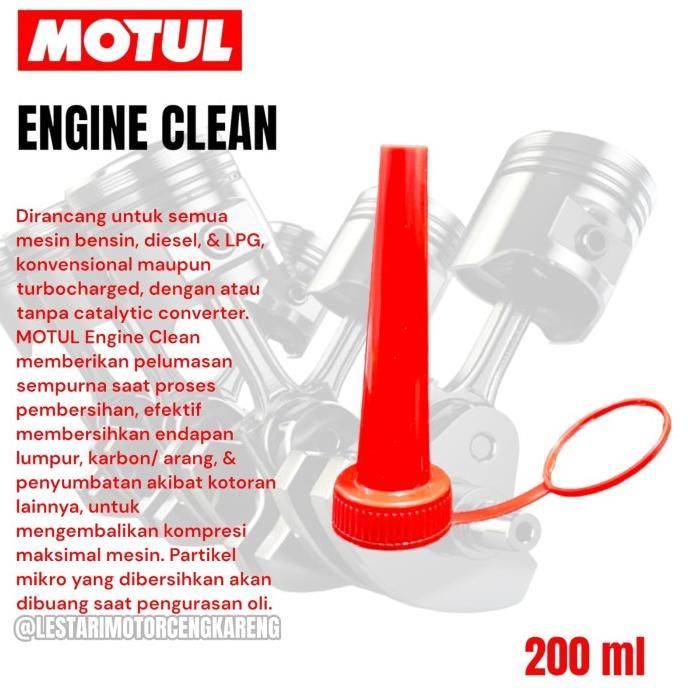 Gambar CAIRAN PEMBERSIH KERAK MESIN MOTUL ENGINE CLEAN MOTO 200ML 100% ORI dari Glamour Gear undefined Tokopedia