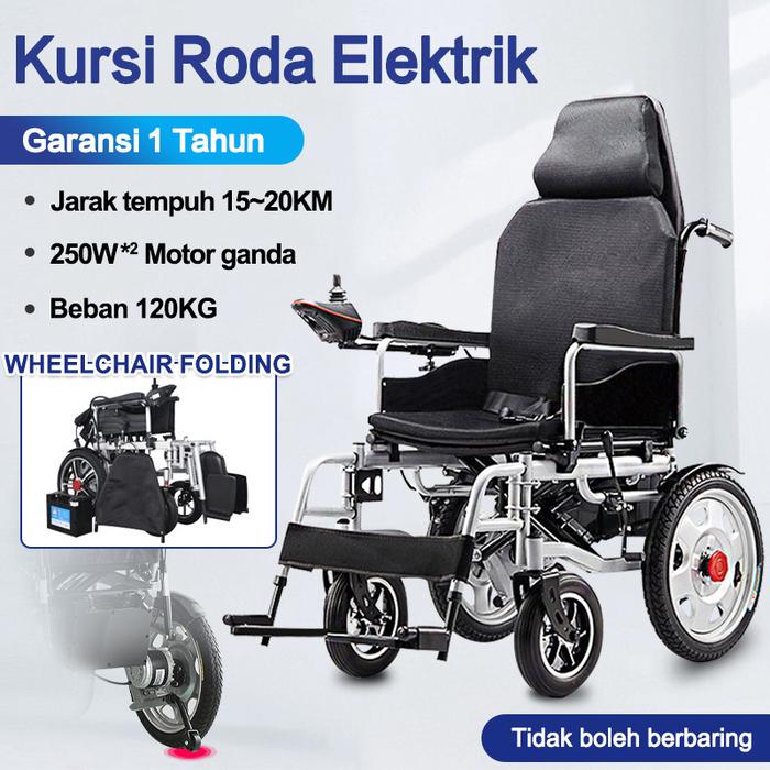 Gambar Kursi Roda Elektrik Bisa Rebahan Full Otomatis OT627 - B-1 Tahun dari JF Internasional undefined Tokopedia