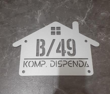 Gambar Nomor / Nomor Rumah / Nomor Rumah ACP - Rumah Silver dari Makerlab Indonesia undefined Tokopedia